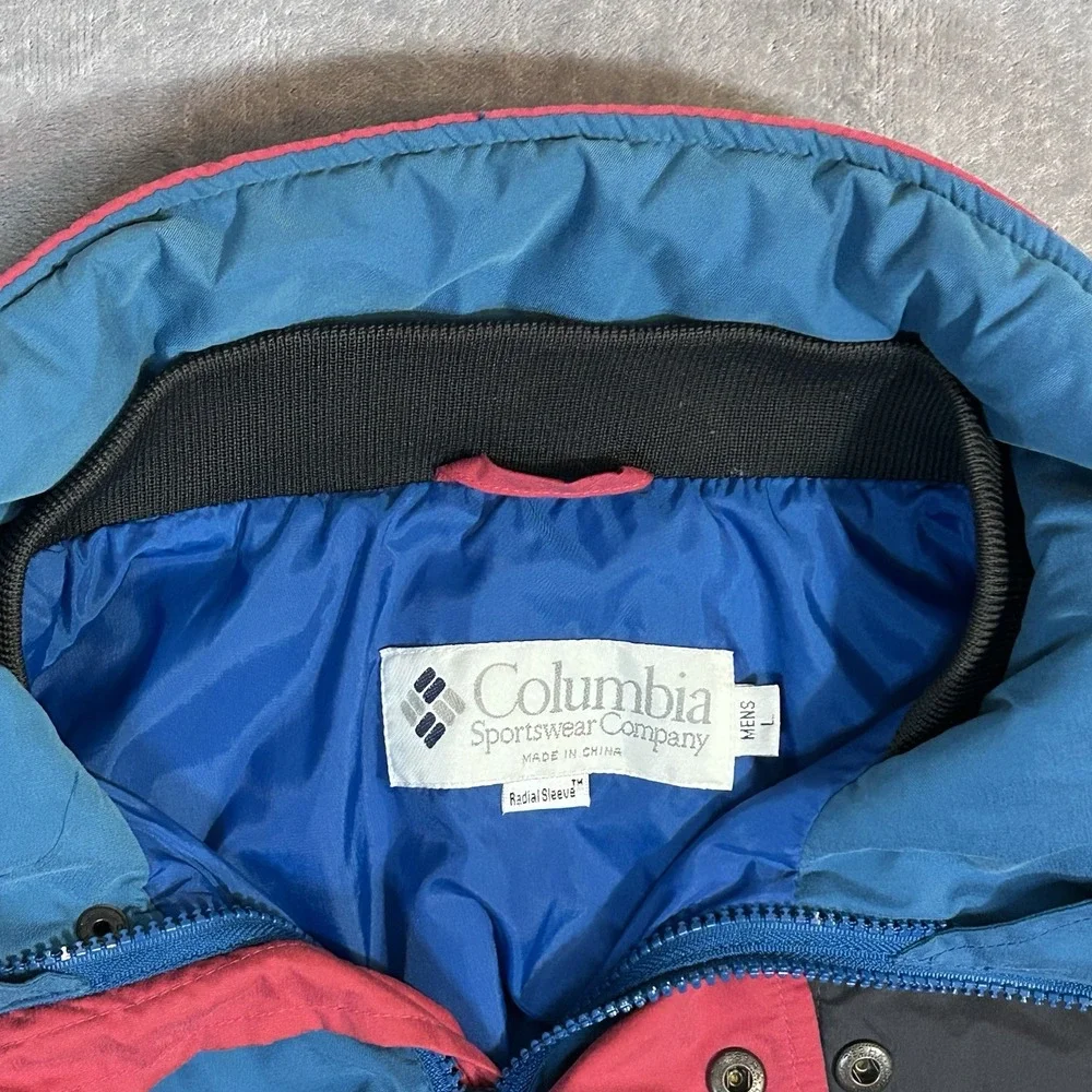 Vtg Columbia‎ Ski Jacket Men's Size L Radial Sleeve Snowboard Moraine 80's/90's - Picture 2 of 16